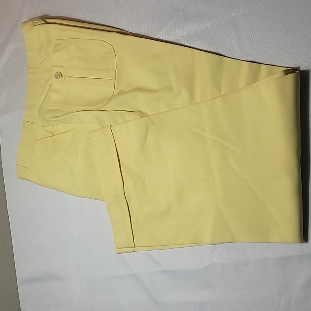 Brooks Brothers vintage 70's permanent press yellow dress pants size 32/30